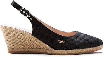 VISCATA Palomera Women's Sandals Espadrille Canvas Slingback Buckle Wedges