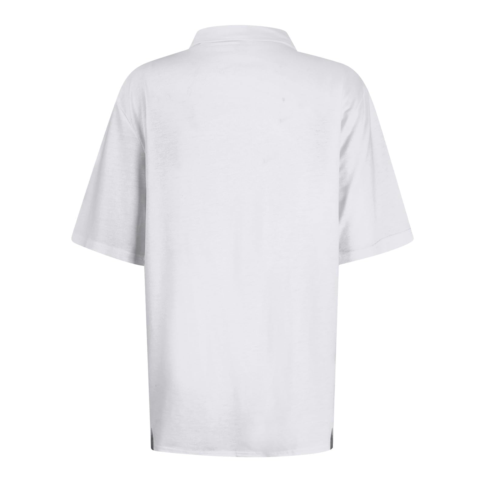 Top casual da donna polo in cotone a maniche corte con colletto camicie da lavoro slim fit camicette estive