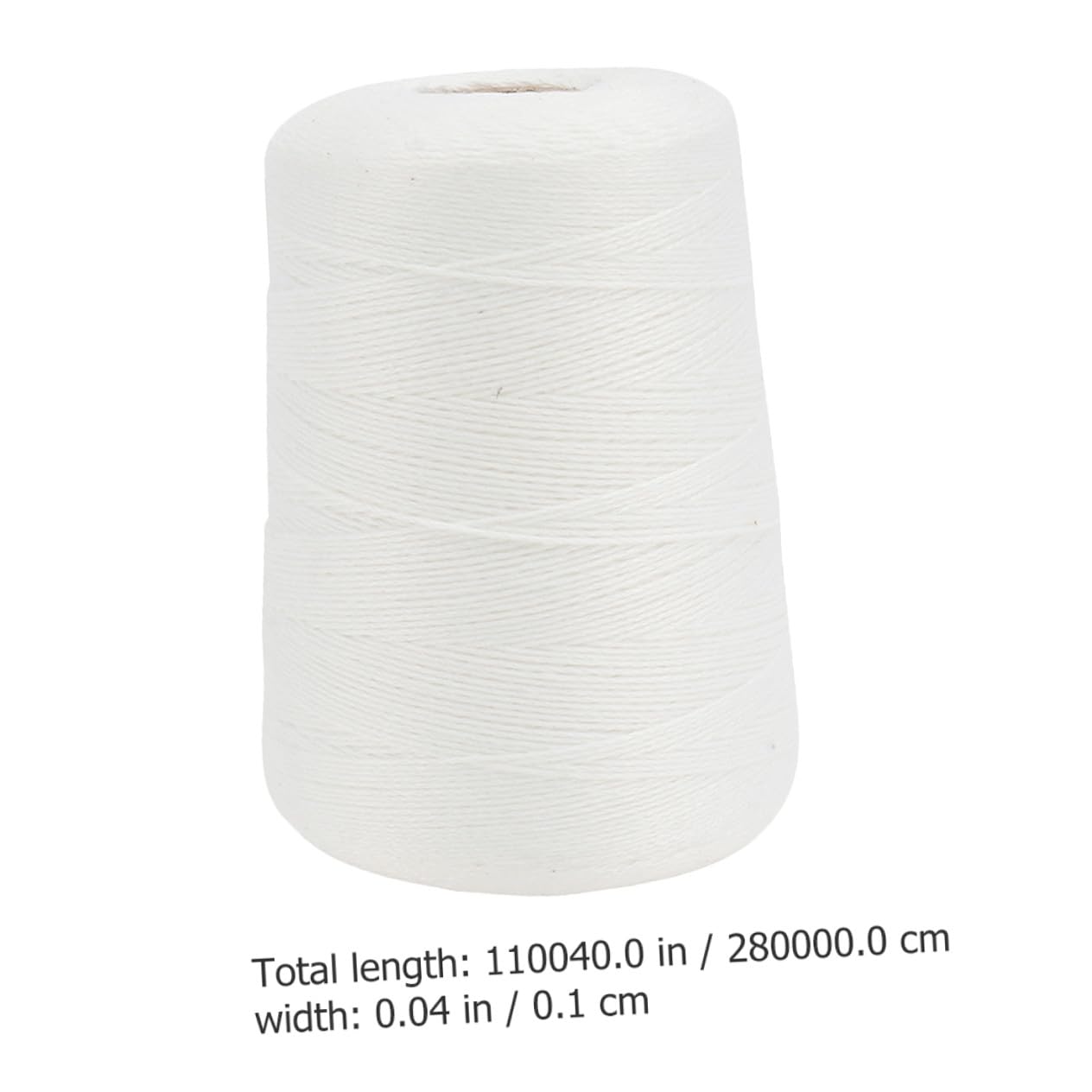 Ficelle Alimentaire Coton Blanche 1mm, Rouleau pour Saucisses et Jambon