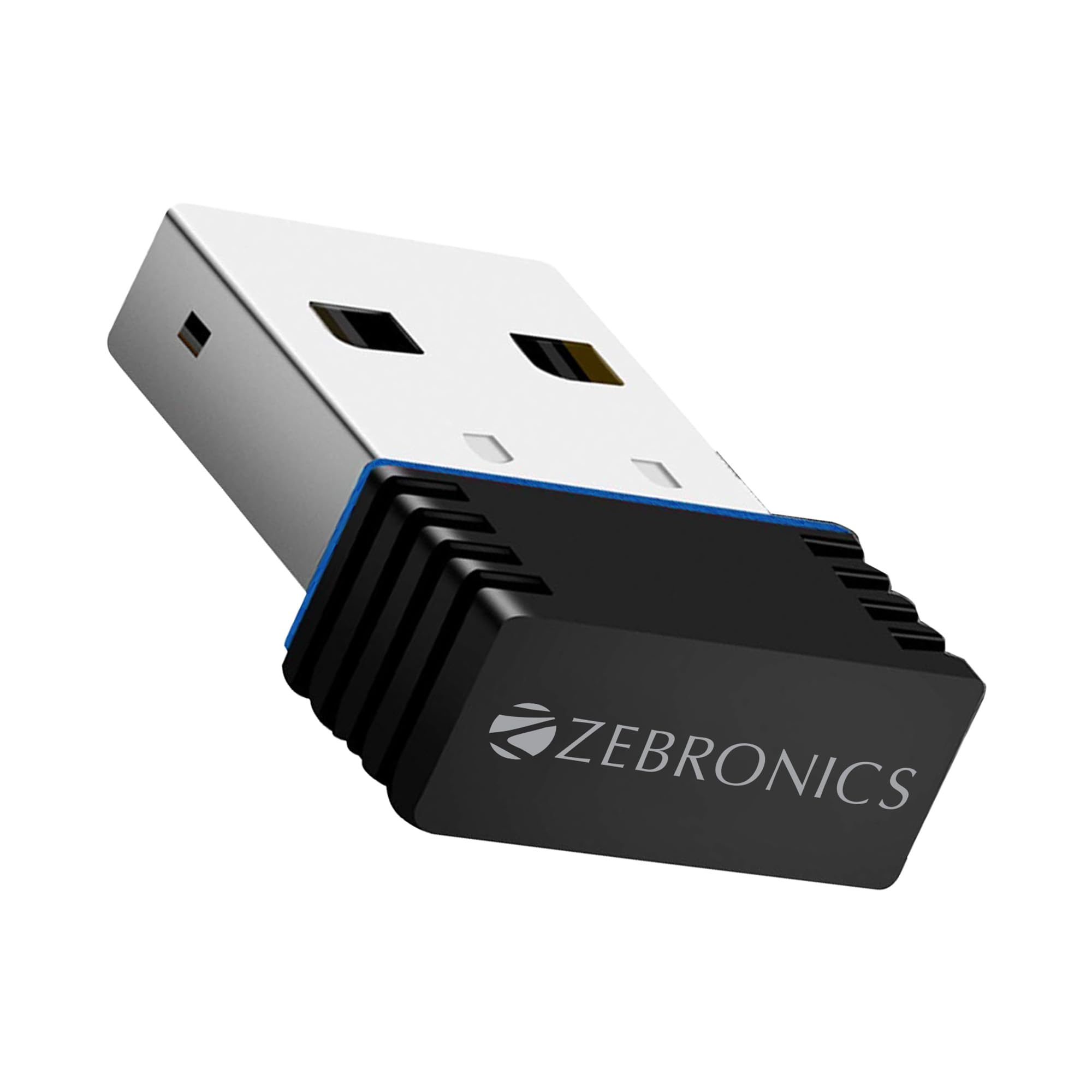 ZEBRONICS ZEB-USB150WF1 WiFi USB Mini Adapter Supports 150 Mbps Wireless Data, Comes with Advanced Security WPA/WPA2 encryption Standards
