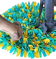 Tapete Interativo de Atividades para Cachorro e Gato de Enriquecimento Ambiental Forrageio de Fuçar Petiscos (Verde)