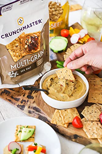 Crunchmaster Gluten-Free Multi-Grain Sea Salt Crackers, 4oz. (Pack of 6) - image 2