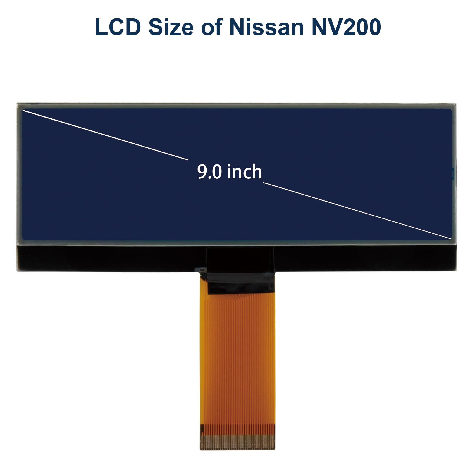 NV200 Autoradio LCD Schermo per Nissan, per Qashqai, per Juke, per Micra, per Navara NV200 86KK2U00SC975YHH13FFO Lettore Radio LCD Display(123 x 36 pixel)