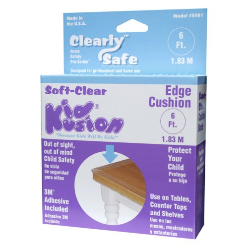 Kidkusion Clear Edge Guard | Table and Edge Bumpers | Clear | 6'