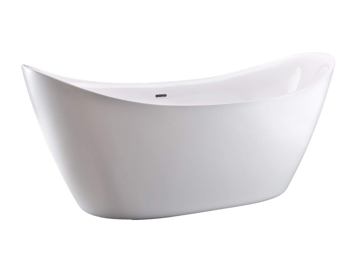 Vasca da bagno freestanding, acrilico sanitario di alta qualitá, SIENA, bianco lucido, 173 x 73cm