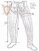 Medieval Gambeson Legging Thick Padded Chausses Lower Under Gambeson Hauberk SCA Armor Legging For Costume By ITS MEDIEVAL (L, Black), IM-0535