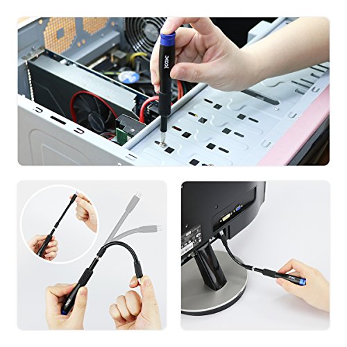 XOOL 58 in 1 Precision Screwdriver Set, Magnetic Driver Kit with 42 Bits，Professional Electronics Repair Tool Kit f with Portable Bag for Repair iPhone, Cell Phone, iPad, PC, MacBook