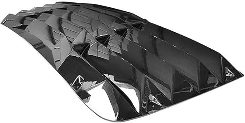 Miniatura 3 de ZR - Cubierta de rejilla para ventana trasera, color negro brillante