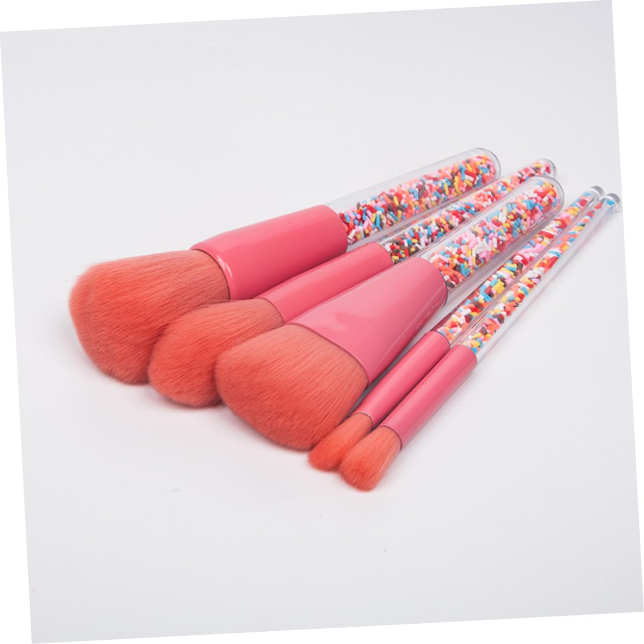 FRCOLOR 15piezas Pinceles De Maquillaje Mango De Granulado Set De Cosméticos Para Cuidado De Belleza Femenina
