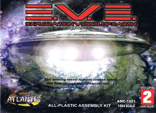 EVE Flying Saucer UFO Model kit with lights Atlantis Model Company