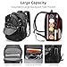 Swissdigital Design Travel Laptop Backpack, 35L Expandable Large College Laptops Backpack with USB Charging Port for Men and Women Fits 17 Inch Notebook, Black | SD1671-01