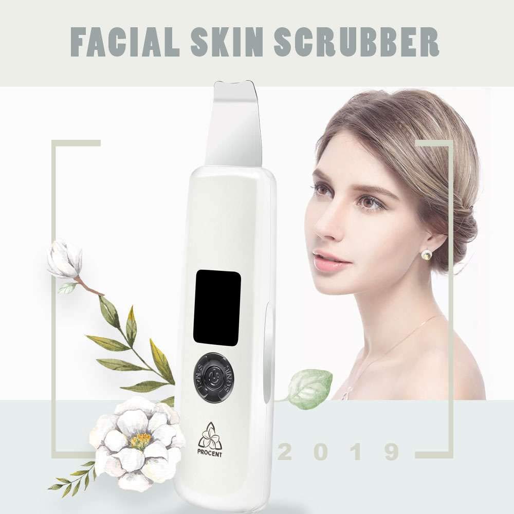 MENGS® Facial Skin Scrubber,Ultrasonic Facial Stratum Corneum Remover,Pores Cleaner,Facial Lifting Tool - Gentle and efficient to Remove Blackhead Acne Dead Cells (Esthetician-Approved)