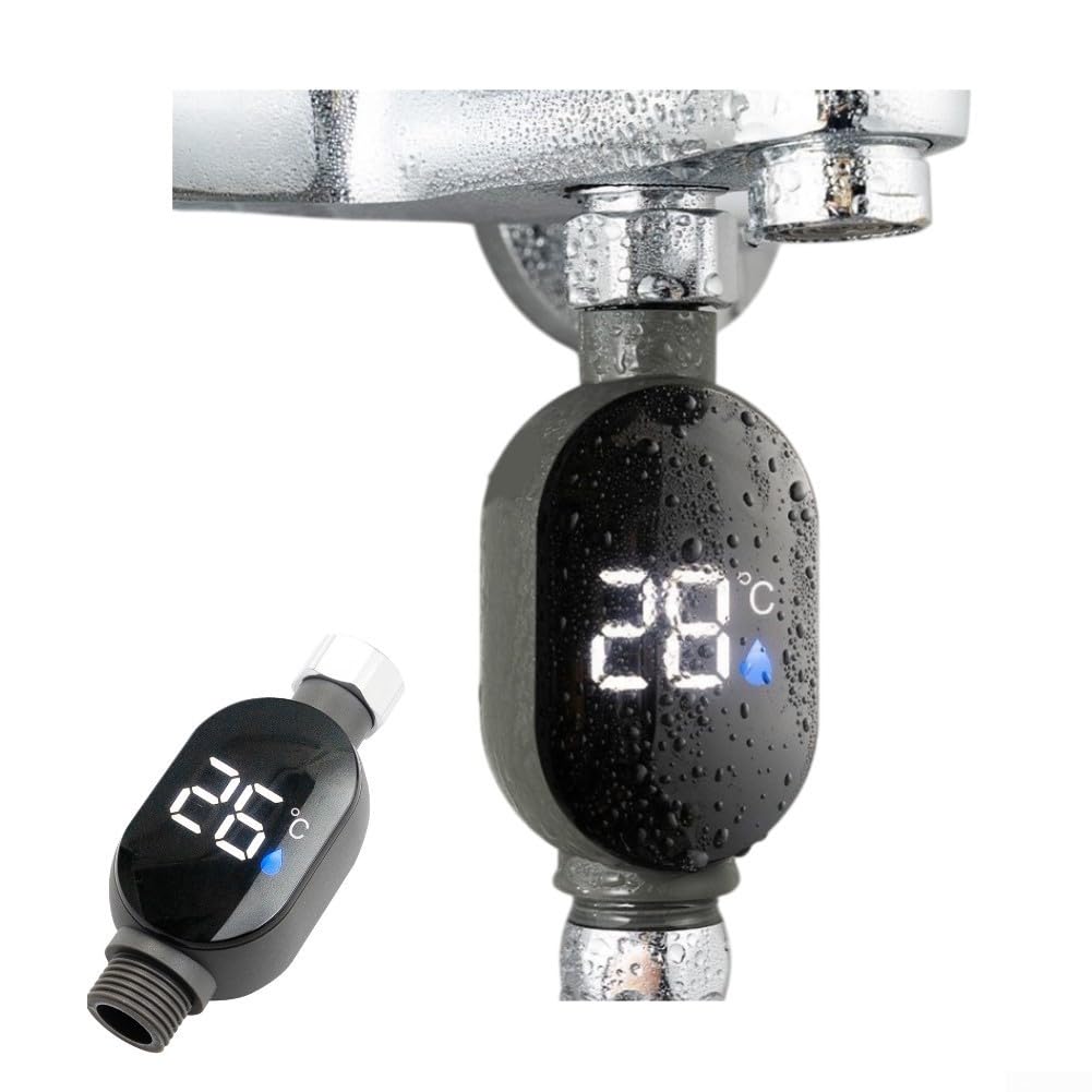 termometr do wody, Shower Thermometer with Digital Display and Waterproof Structure for Reliable Use