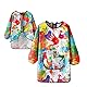 FAMIDIQGO Art Smock For Kids Waterproof Artist Painting Smocks Toddler Painting Apron with Pocket for Girl Boy Painting Baking