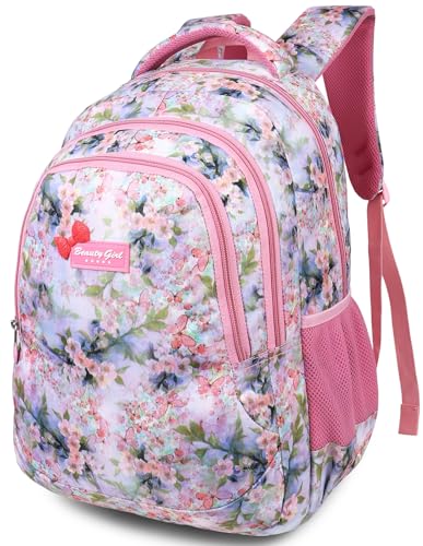 BEAUTY GIRLS By Hotshot1566|School Bag|Tuition Bag|College Standard Backpack |Forgirls&Women|17Inch|32L Waterproof, Multicolor