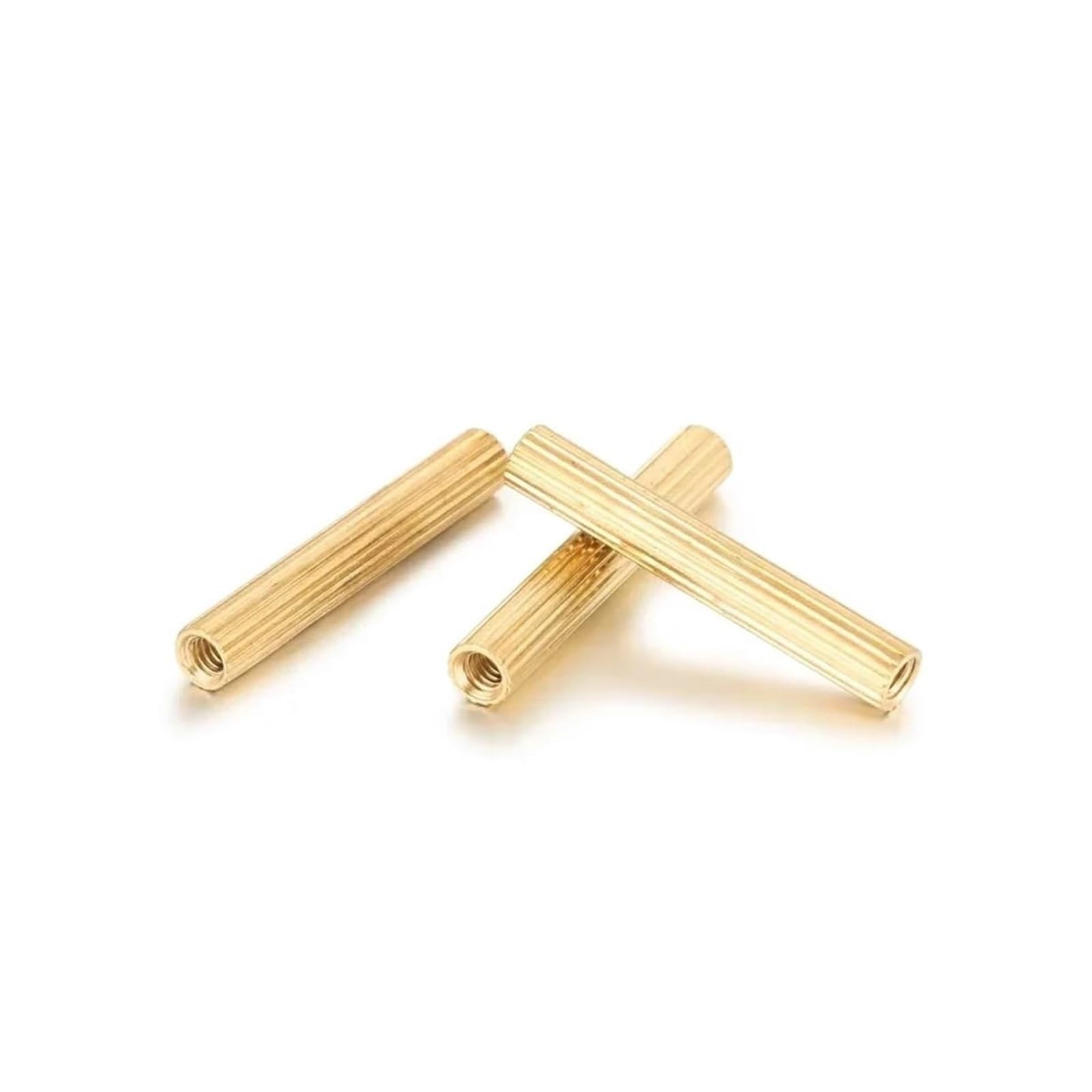 Separadores y Pilares de Espaciado, Separador Redondo De Latón Dorado M2x(3-40) mm 10-30Pzs