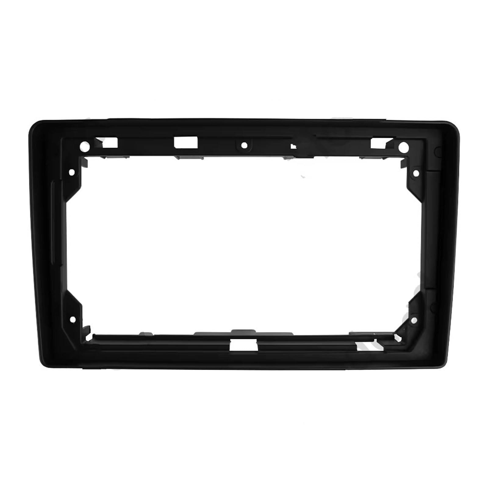 Panel Embellecedor Radio Marco Radio Apto para Peugeot 207 307 para FIAT Scudo Kit Tablero Fascias 9 Pulgadas Panel Estéreo Reproductor DVD Bisel Marco Radio para Coche(Silver)