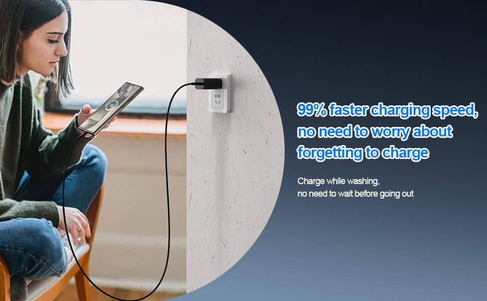 Image of Original 25W Charger Adapter & Cable for Samsung A15 (Black)