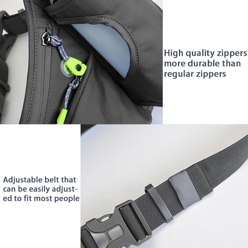 Roysmart Laufgürtel für Handy, Hüfttasche, Gürteltasche mit Flaschenhalter, Verstellbar Hüfttasche Damen und Herren, Bauchtasche für Trinkflasche zum Joggen, Laufen, Sport, Fitness (Schwarz)