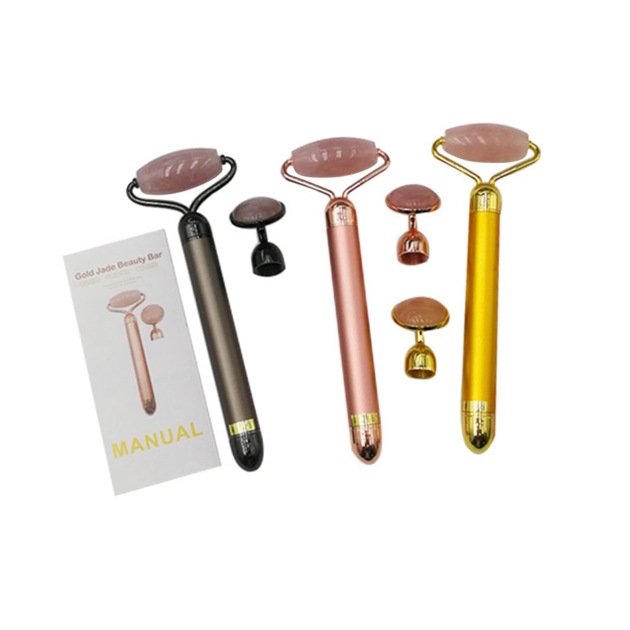 Rodillo Facial Reafirmante de Jade 1 Juego para Mujeres y Niñas
