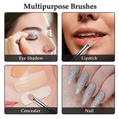 Pennelli per ombretto, 10 pezzi, spugna per il