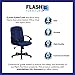 Flash Furniture Garver Mid-Back Navy Fabric Executive Swivel Office Chair with Nylon Arms