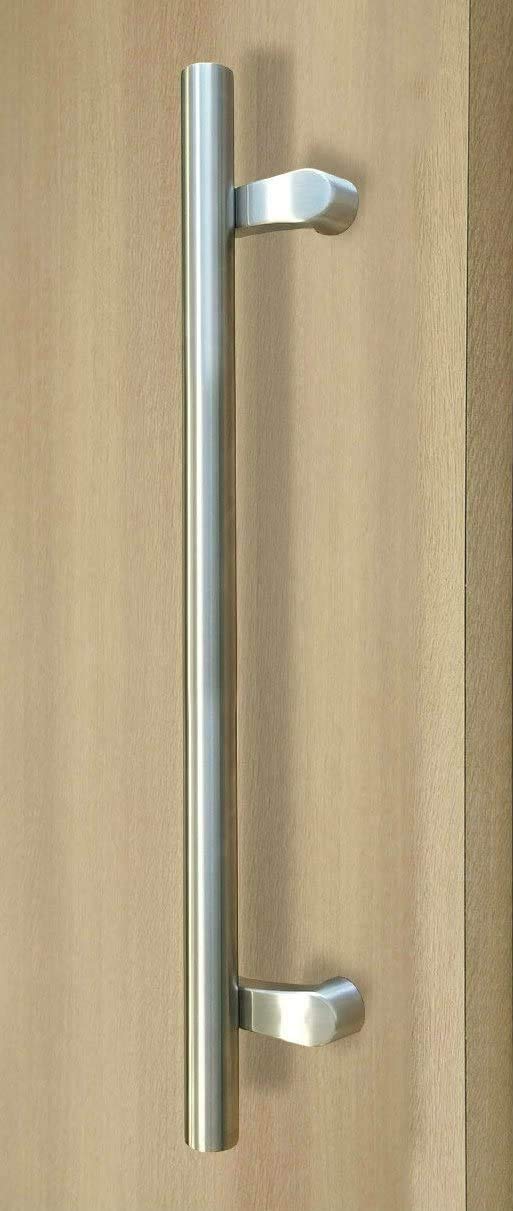 PostMount Offset/Modern Round Bar/Ladder/H-Shape/ 914mm/36 inches Push-Pull Stainless-Steel Door Handle - Brushed Satin Finish