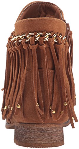 Jumping Jacks Girl's Sierra Western Boot, Saddle Tan Micro Suede, 35 EU(3 M US Little Kid)3