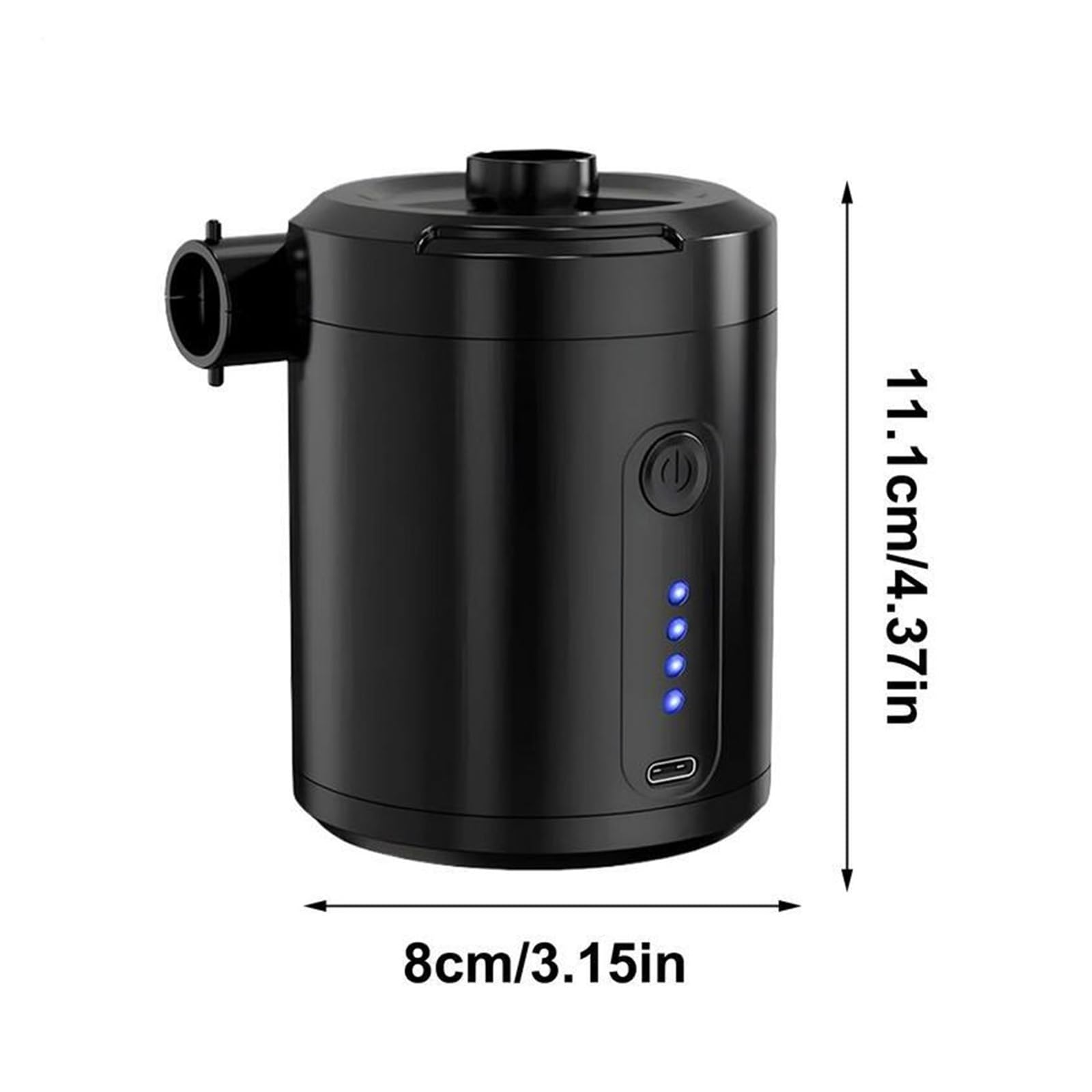 Pompe À Air Électrique, Pompe à air portable électrique rechargeable de type C for matelas pneumatique, dégonfleur et gonfleur de matelas