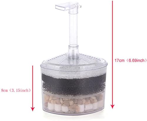 Miniatura 2 de Filtro esquinero para pecera a aire con medio de filtrado XY-2008