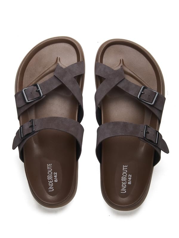 Image of UNDERROUTE mens Underroute Urgh 02 Stylish Durable Soft Footbed Synthetic Casual Sandals for Men Sandal