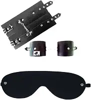 Kit Fetiche para Casal com Venda e Algema em Couro