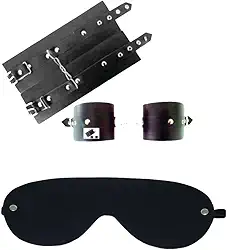 Kit Fetiche para Casal com Venda e Algema em Couro