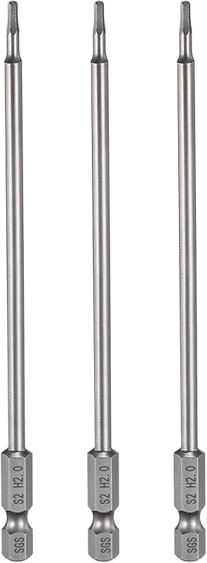 Chave de Fenda com Ponta Sextavada Magnética H2.0, Haste de 6,35 mm e 150 mm HARFINGTON, 3 Peças