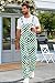 Magrank Mens Checkered Overalls Adult Fashion Onesie Funny Green Plaid Pants Adjustable Strap Denim Bib Coveralls 2XL