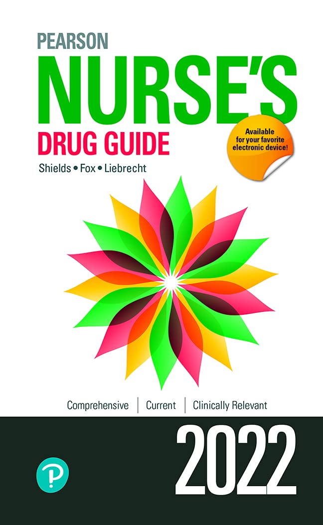 Pearson Nurse's Drug Guide 2022: 9780136896951: Medicine