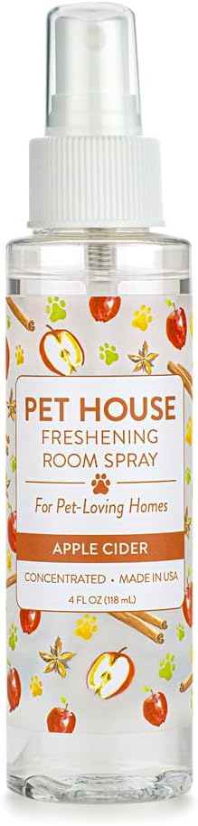 One Fur All Room Spray for Pet Odor, 4 OZ Concentrated Pet Friendly Air Freshener, Apple Cider Pack of 1