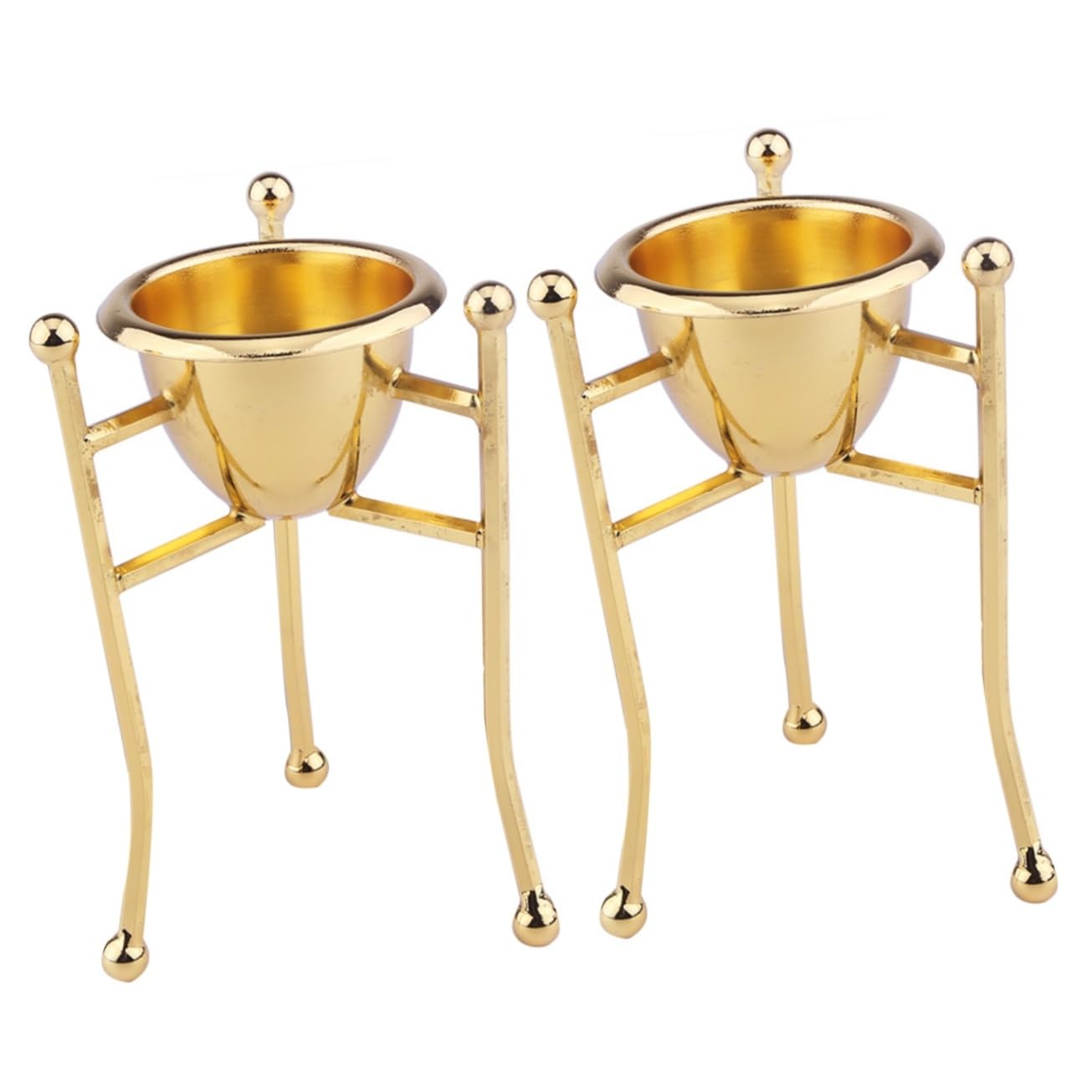 IMIKEYA 2pièces Support à Œufs Pur Récipient à Doré pour Cuisine Et Décoration De Pâques