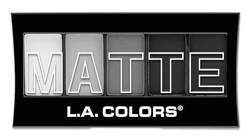 Paleta de 5 sombras para ojos mate La Color, Negro (Black Lace)