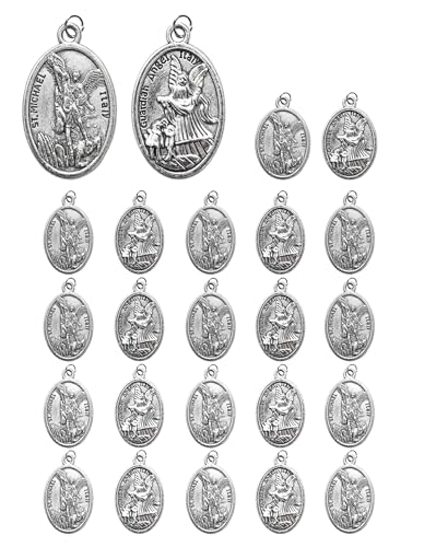 St Michael/St Christopher Medal/Cross/Pardon Cross/Saint Therese of Lisieux Medal Pendant for Women Necklace & Rosary Necklace