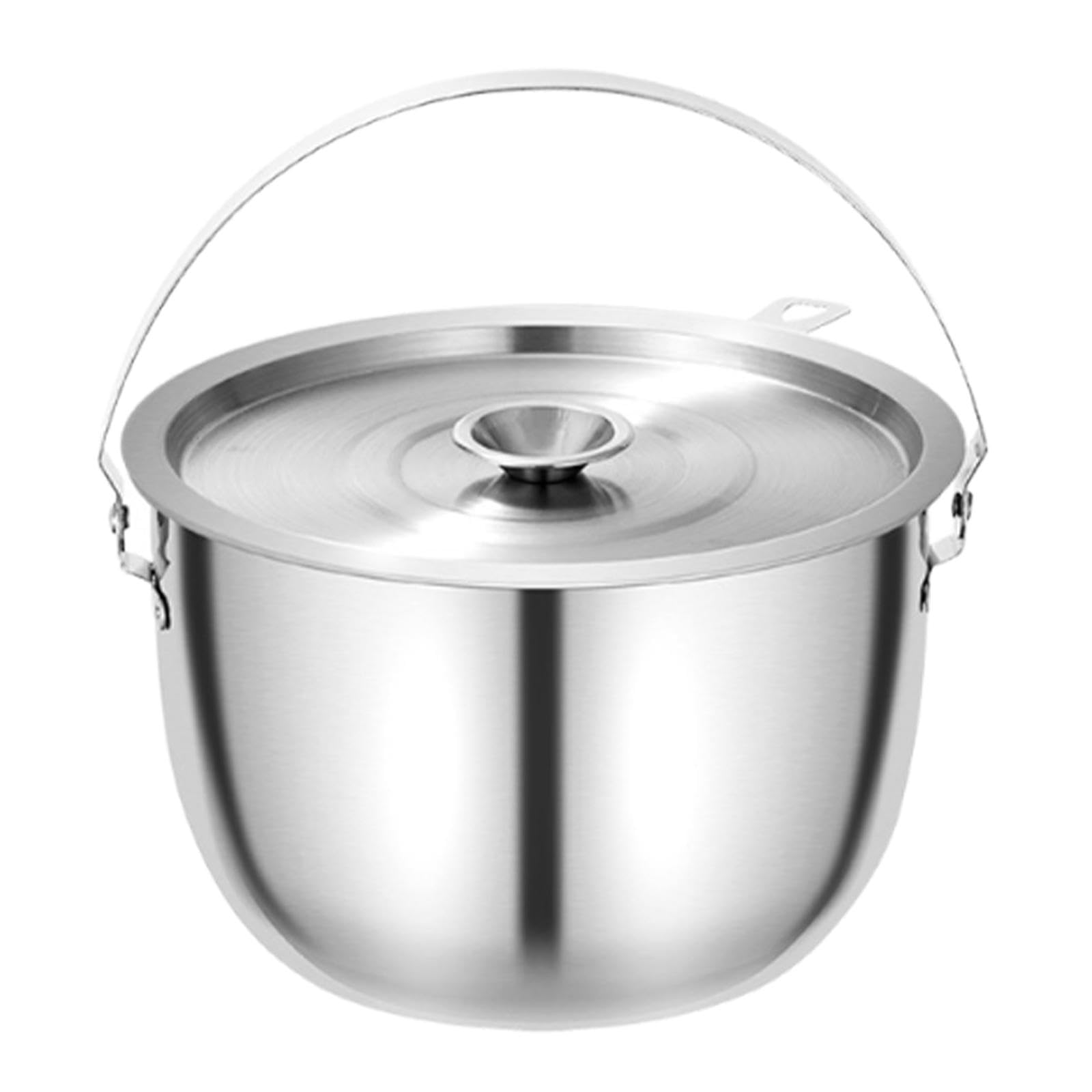 MagiDeal Olla de camping, multiusos, con tapa y asa, ideal para cocinar en casa, en restaurantes y cocinas comerciales, 2.8l