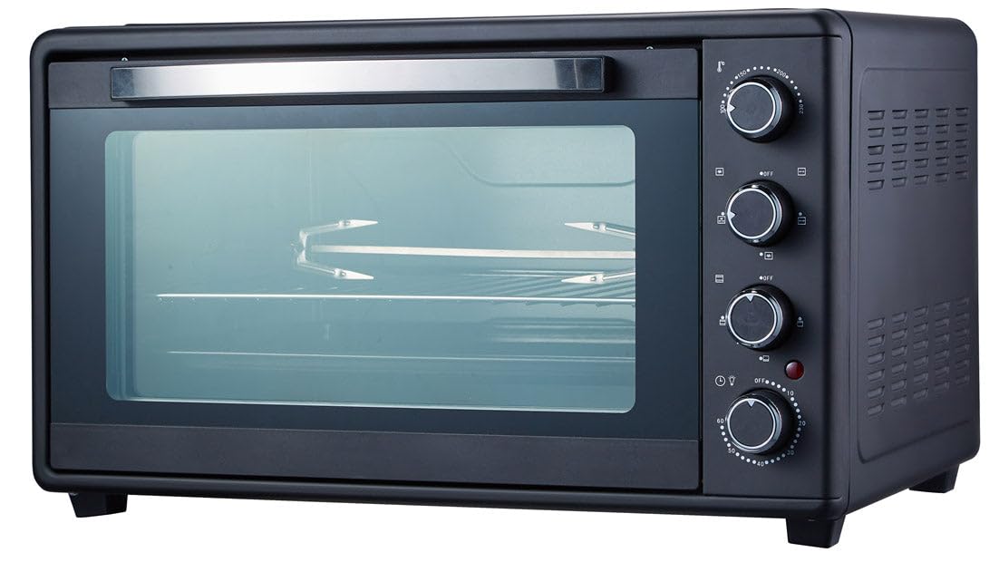 Forno Fornello Elettrico Ventilato con Girarrosto Capacità 50 litri 2000 watt