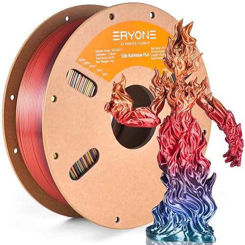 ERYONE Ultra Shiny Silk PLA Filament voor 3D Druker, PLA Filament 1.75mm, +/- 0,03mm,1kg 1 Spule,...