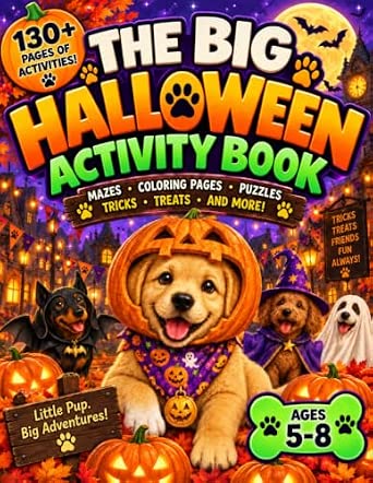 The Big Halloween Activity Book: Mazes, Coloring Pages, Puzzles, Tricks, Treats, and More