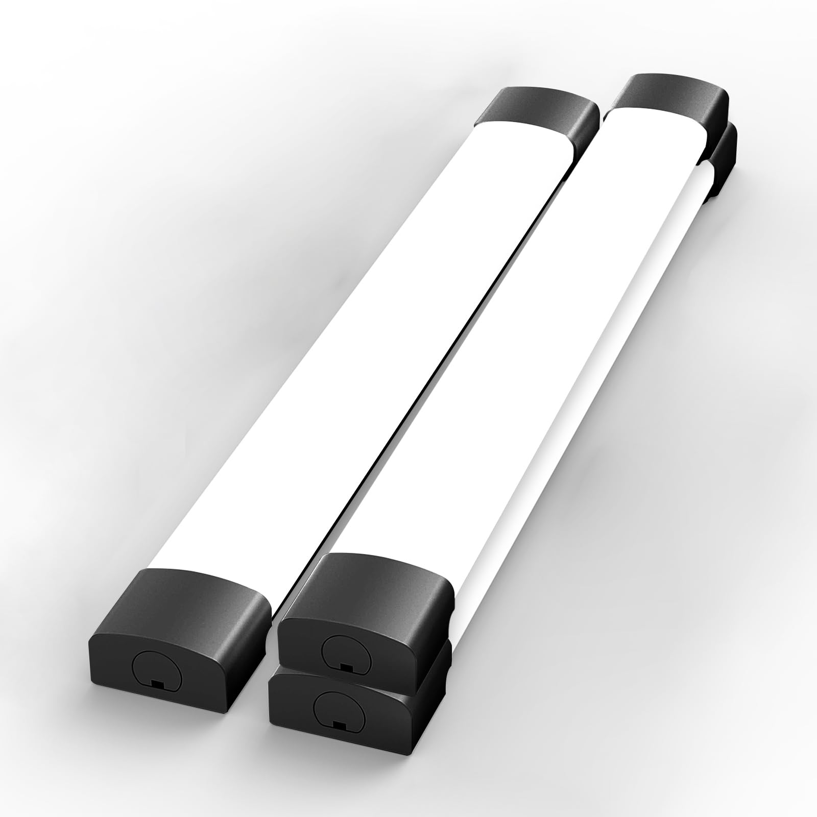 Amdelne 6000k 3PCS Led Batten Light 4FT 16W Plug in Ceiling Light Led, IP65 Ceiling Strip Lights Workshop Lighting for Garage