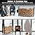 jkxoo Firewood Rack Indoor with Log Carrier, 35~47inch Adjustable Firewood Rack Outdoor, Fire Wood Storage with Kindling Hooks, Heavy Duty Logs Holder for Fireplace Outdoor Indoor with Adjustable Pads