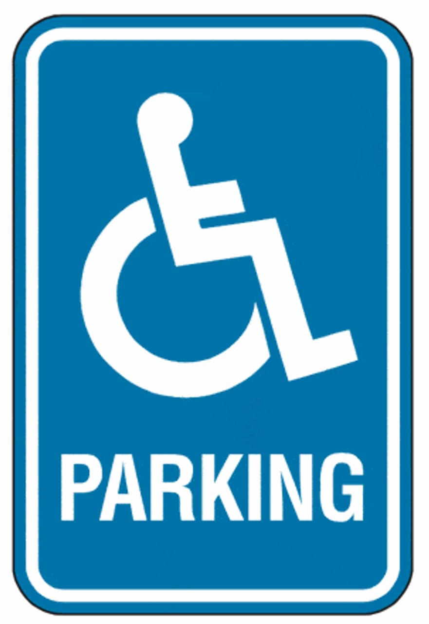 Tin sign vintage Handicapped Symbol - Parking Plaque Poster for Bar Pub Beer Home Garage Man Cave Wall Decor 12x8 Inch