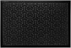 Tapete De Entrada Capacho Waterkap Residencial 60Cm X 40Cm Cor:Preto