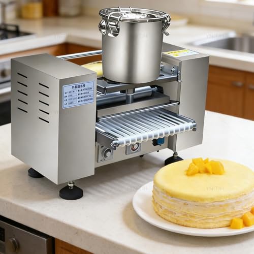 Máquina de crepé totalmente automatizada con control de temperatura y alto rendimiento para uso comercial en panaderías y restaurantes