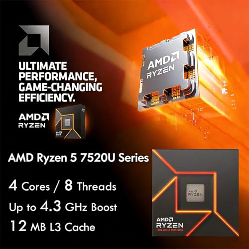 Image of HP 15.6 inch FHD Touchscreen | Ryzen 5 7520U | 2026 Edition | 8GB RAM 512GB SSD | Copilot AI Key | 10.5H Battery | Privacy Shutter | AMD Radeon Graphics | HDMI | Windows 11 Home